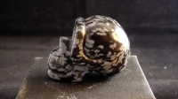 Monkey skull sneeuwvlok obsidiaan