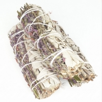 witte salie + Lavendel smudge stick 12cm