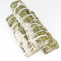 Witte salie + Eucalyptus smudge stick 12 cm