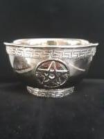 Offerschaaltje zilver pentagram