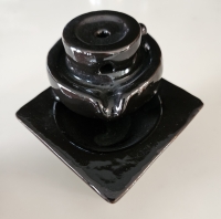 Backflow brander vierkant zwart