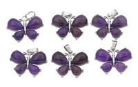 vlinder amethist hanger